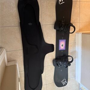 Burton Black Snowboard with Bindings